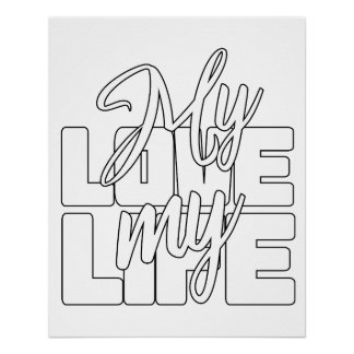 Mijn liefde voor mijn leven perfect poster