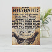 Mijn liefde voor mijn man | Cute Quottes Gift | Feestdagenkaart (Staand voorkant)