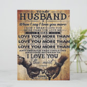 Mijn liefde voor mijn man | Cute Quottes Gift | Menu (Staand voorkant)