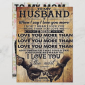 Mijn liefde voor mijn man | Cute Quottes Gift | Menu (Voorkant / Achterkant)