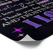 Mijn liefde voor mijn man | Cute Quottes Gift | Poster (Hoek)