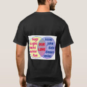 Mijn liefde voor onze liefdescombinatie T-Shirt (Achterkant)