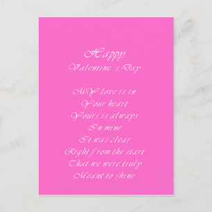 Mijn liefde zit in je hart Valentijnsdag Feestdagenkaart