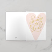 Mijn liefdeshart verzenden folie feestdagenkaart (Buiten Laag)