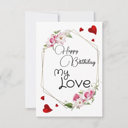 Mijn liefdeskaart kaart (Voorkant)