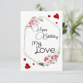 Mijn liefdeskaart kaart (Staand voorkant)