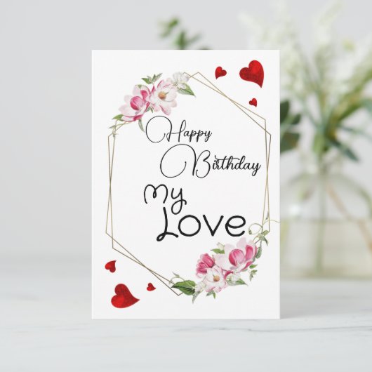 Mijn liefdeskaart kaart (Staand voorkant)