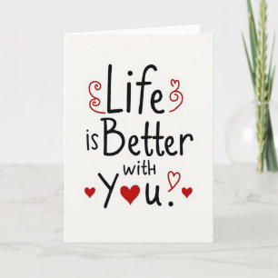 Mijn Liefdesleven Is Beter Met Jou Kaart