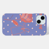 Mijn Liefdesroos en Hart Achtergrond Case-Mate iPhone Case (Achterkant (horizontaal))