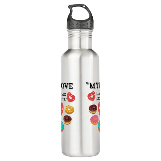 MIJN LIEFDESTAAL IS DONUTS WATERFLES  (Achterkant)