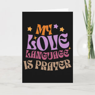 Mijn liefdestaal is gebed Christelijk Jezus-liefhe Kaart