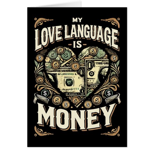 Mijn liefdestaal is geld, grappige drukte en succe (Voorkant)