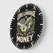 Mijn liefdestaal is geld, grappige drukte en succe grote klok (Hoek)