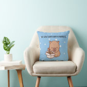 Mijn liefdestaal is noedels | Kawaii Capybara Deco Kussen (Stoel)