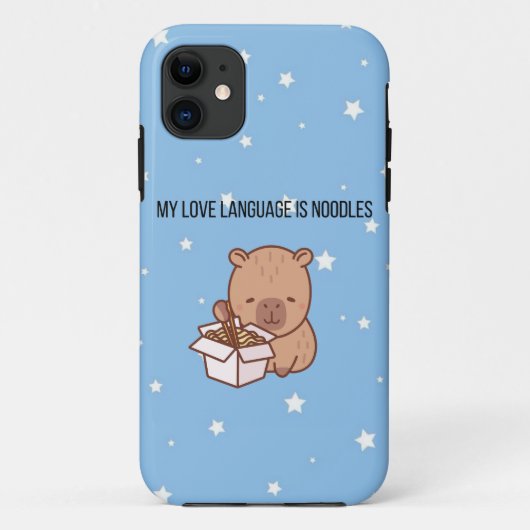 Mijn Liefdestaal Is Noedels | Kawaii Capybara iPho Case-Mate iPhone Case (Achterkant)