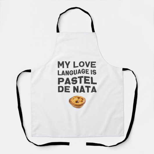 Mijn liefdestaal is Pastel de Nata Schort (Voorkant)