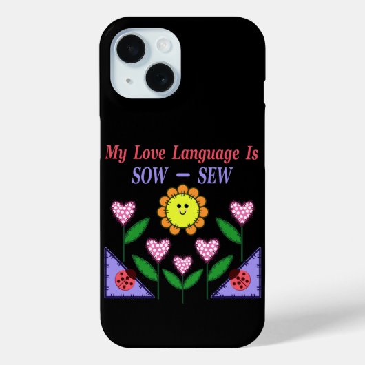 Mijn liefdestaal is zaaien - Naaien Case-Mate iPhone Case (Achterkant)
