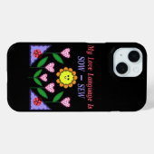 Mijn liefdestaal is zaaien - Naaien Case-Mate iPhone Case (Achterkant (horizontaal))