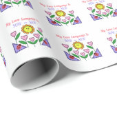 Mijn liefdestaal is Zaauw - Naaien Cadeaupapier (Rol Hoek)