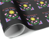 Mijn liefdestaal is Zaauw - Naaien Cadeaupapier (Rol Hoek)