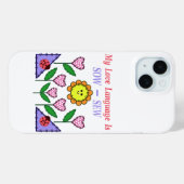 Mijn liefdestaal is Zaauw - Naaien Case-Mate iPhone Case (Achterkant (horizontaal))