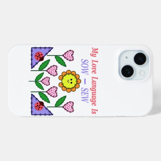 Mijn liefdestaal is Zaauw - Naaien Case-Mate iPhone Case (Achterkant (horizontaal))