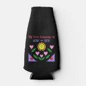 Mijn liefdestaal is Zaauw - Naaien Flesjeskoeler (Voorkant)