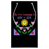 Mijn liefdestaal is Zaauw - Naaien Klein Cadeauzakje (Achterkant)