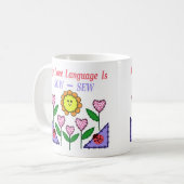 Mijn liefdestaal is Zaauw - Naaien Koffiemok (Voorkant links)