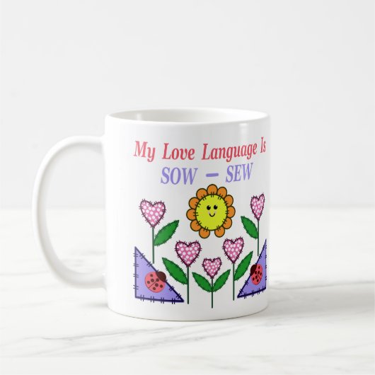 Mijn liefdestaal is Zaauw - Naaien Koffiemok (Links)