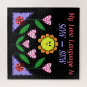 Mijn liefdestaal is Zaauw - Naaien Legpuzzel (Horizontaal)