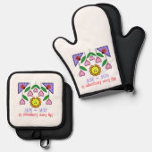 Mijn liefdestaal is Zaauw - Naaien Ovenwant & Pannenlap Set (Voorkant / Achterkant)