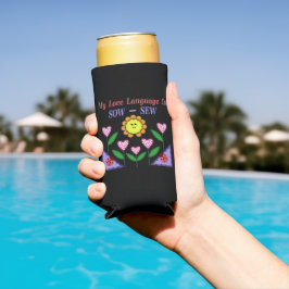 Mijn liefdestaal is Zaauw - Naaien Seltzer Blikjeskoeler