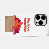 Mijn liefdestrofeeën in doos vol Valentijnse harte Case-Mate iPhone Case (Achterkant (horizontaal))
