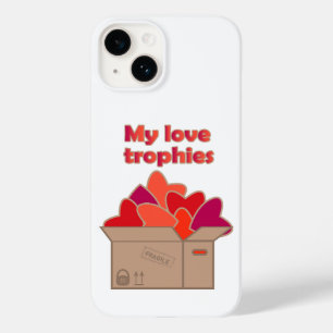 Mijn liefdestrofeeën in doos vol Valentijnse harte Case-Mate iPhone 14 Hoesje