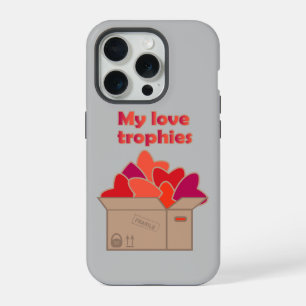 Mijn liefdestrofeeën in doos vol Valentijnse harte iPhone 15 Pro Case