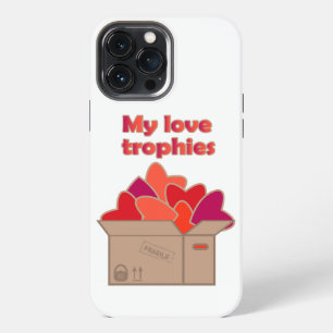 Mijn liefdestrofeeën in doos vol Valentijnse harte iPhone 13 Pro Max Hoesje