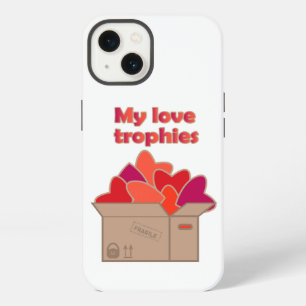 Mijn liefdestrofeeën in een doos vol met Valentijn iPhone 13 Hoesje