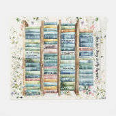 Mijn liefdesverhaal in boeken | stellen fleece deken (Voorkant (Horizontaal))