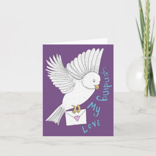Mijn liefdesvogel verzenden kaart (Voorkant)