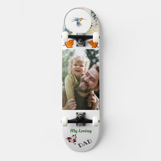 Mijn liefhebbende PAPA Foto skateboard (Voorkant)