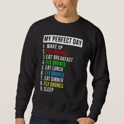 Mijn liefhebber van de perfecte dag voor het vlieg trui (Voorkant)