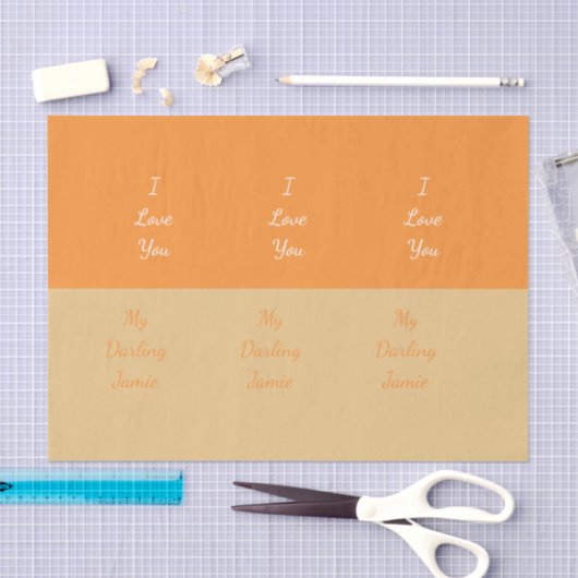 Mijn liefje, ik hou van je tissuepapier (Craft)