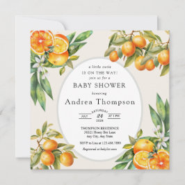 Mijn Liefje | Sinaasappel Baby Shower Kaart