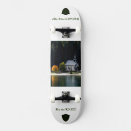 Mijn lieflijke huis aan het meer plaatje persoonlijk skateboard