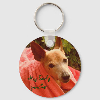 Mijn lieflijke pincher sleutelhanger