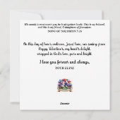 Mijn liefste een Schattigee muis Christelijke Vale Feestdagenkaart (Achterkant)