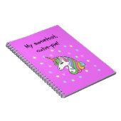 Mijn liefste, schattige taart! notitieboek (Rechterzijde)