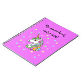 Mijn liefste, schattige taart! notitieboek (Linkerzijde)