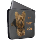Mijn lieve engel Yorkshire Terrier Laptop Hoesje Sleeve (Voorkant Rechts)